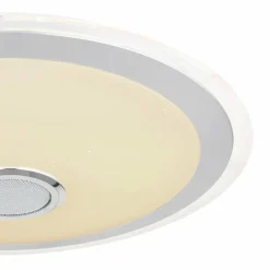 Luminaires Globo Lighting Plafonnier Globo DUNNY LED Blanc, 1 lumière, Télécommandes, Changeur de couleurs