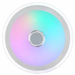 Luminaires Globo Lighting Plafonnier Globo DUNNY LED Blanc, 1 lumière, Télécommandes, Changeur de couleurs