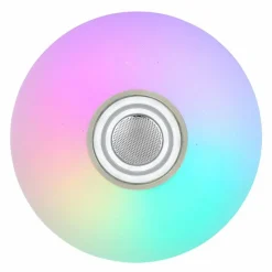 Luminaires Globo Lighting Plafonnier Globo DUNNY LED Blanc, 1 lumière, Télécommandes, Changeur de couleurs