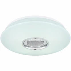 Luminaires Globo Lighting Plafonnier Globo DUNNY LED Blanc, 1 lumière, Télécommandes, Changeur de couleurs