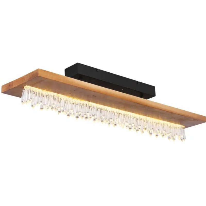 Luminaires Scandinaves-Luminaires Globo Lighting Plafonnier Globo EDELTRAUD LED Noir, 1 lumière