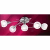 Luminaires Globo Lighting Plafonnier Globo ELLIOTT Nickel mat, 5 lumières