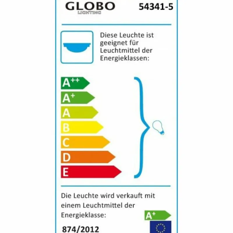 Luminaires Globo Lighting Plafonnier Globo ELLIOTT Nickel mat, 5 lumières