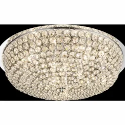 Luminaires Globo Lighting Plafonnier Globo EMILIA LED Chrome, 8 lumières