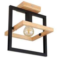 Luminaires Scandinaves-Luminaires Globo Lighting Plafonnier Globo ERICA Écru, Noir, 1 lumière