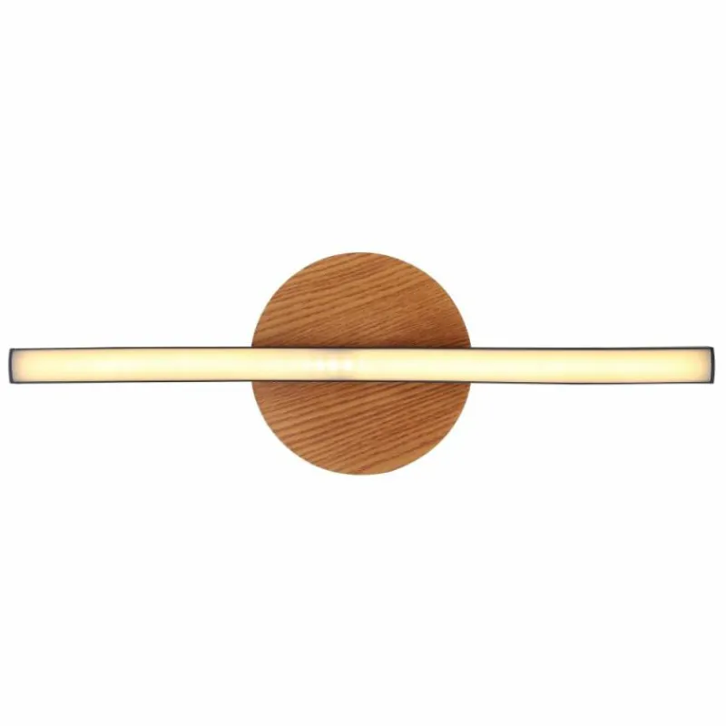 Lampes En Bois-Luminaires Globo Lighting Plafonnier Globo EVITA LED Couleur bois, Noir, 1 lumière