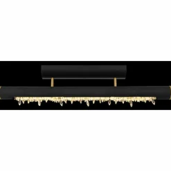 Lampes En Bois-Luminaires Globo Lighting Plafonnier Globo FELICITAS LED Noir, 1 lumière