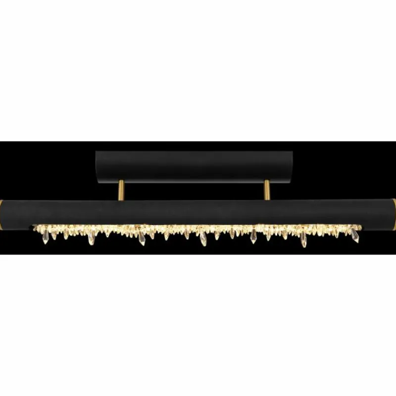 Lampes En Bois-Luminaires Globo Lighting Plafonnier Globo FELICITAS LED Noir, 1 lumière