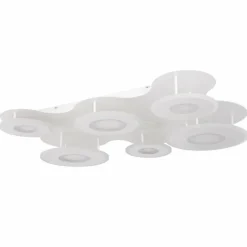 Luminaires Globo Lighting Plafonnier Globo FLAVETTO LED Blanc, 1 lumière, Télécommandes