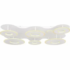 Luminaires Globo Lighting Plafonnier Globo FLAVETTO LED Blanc, 1 lumière, Télécommandes