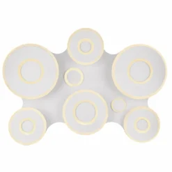 Luminaires Globo Lighting Plafonnier Globo FLAVETTO LED Blanc, 1 lumière, Télécommandes