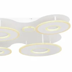 Luminaires Globo Lighting Plafonnier Globo FLAVETTO LED Blanc, 1 lumière, Télécommandes