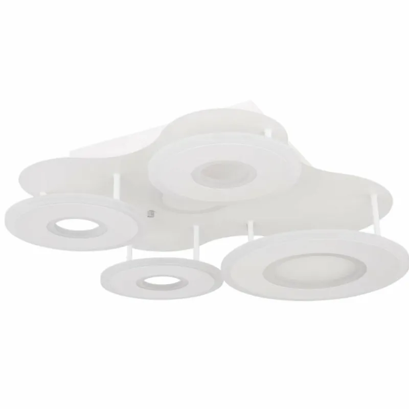 Luminaires Globo Lighting Plafonnier Globo FLAVETTO LED Blanc, 1 lumière, Télécommandes