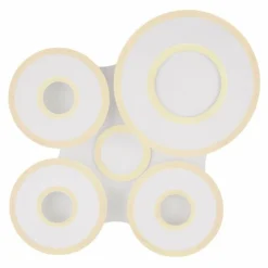 Luminaires Globo Lighting Plafonnier Globo FLAVETTO LED Blanc, 1 lumière, Télécommandes