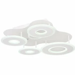 Luminaires Globo Lighting Plafonnier Globo FLAVETTO LED Blanc, 1 lumière, Télécommandes