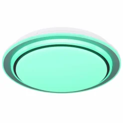 Luminaires Globo Lighting Plafonnier Globo FOPPA LED Blanc, 2 lumières, Télécommandes, Changeur de couleurs