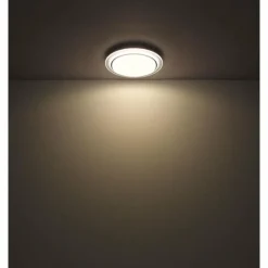 Luminaires Globo Lighting Plafonnier Globo FOPPA LED Blanc, 2 lumières, Télécommandes, Changeur de couleurs