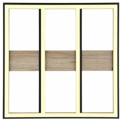 Lampes En Bois-Luminaires Globo Lighting Plafonnier Globo FROOMY LED Couleur bois, Noir, 1 lumière