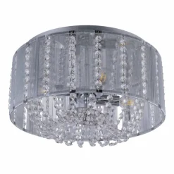 Lampe Turque-Luminaires Globo Lighting Plafonnier Globo GEMS Chrome, 4 lumières