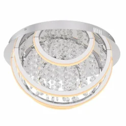 Luminaires Globo Lighting Plafonnier Globo GERT Clair, Blanc, 1 lumière, Changeur de couleurs