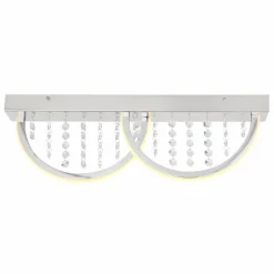 Luminaires Globo Lighting Plafonnier Globo GERT LED Blanc, 1 lumière, Changeur de couleurs