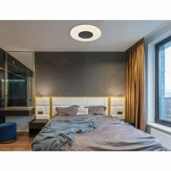 Luminaires Globo Lighting Plafonnier Globo GISELL LED Blanc, 1 lumière, Télécommandes* Éclairage Led