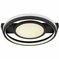 Luminaires Globo Lighting Plafonnier Globo GISELL LED Noir, 1 lumière, Télécommandes, Changeur de couleurs* Éclairage Led