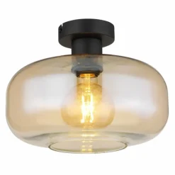 Luminaires Globo Lighting Plafonnier Globo GIUSEPPE Noir, 1 lumière