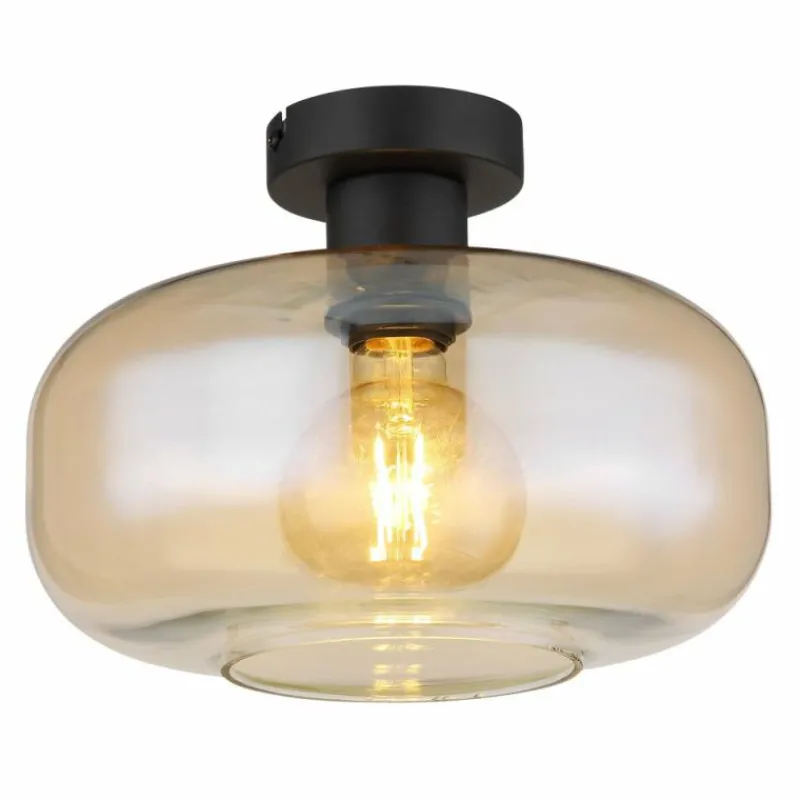 Luminaires Globo Lighting Plafonnier Globo GIUSEPPE Noir, 1 lumière