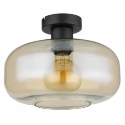 Luminaires Globo Lighting Plafonnier Globo GIUSEPPE Noir, 1 lumière