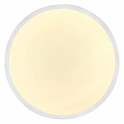 Luminaires Globo Lighting Plafonnier Globo GREGORY LED Aluminium, Blanc, 1 lumière, Détecteur de mouvement* Éclairage Led