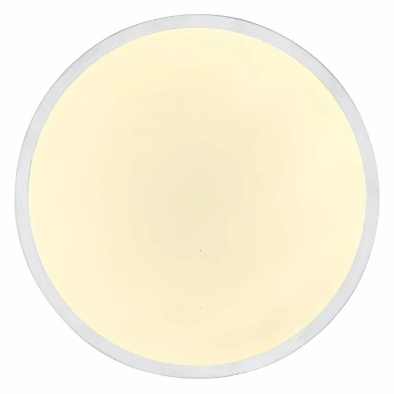 Luminaires Globo Lighting Plafonnier Globo GREGORY LED Aluminium, Blanc, 1 lumière, Détecteur de mouvement* Éclairage Led