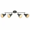 Luminaires Globo Lighting Plafonnier Globo Gris, 4 lumières* Spots Et Projecteurs