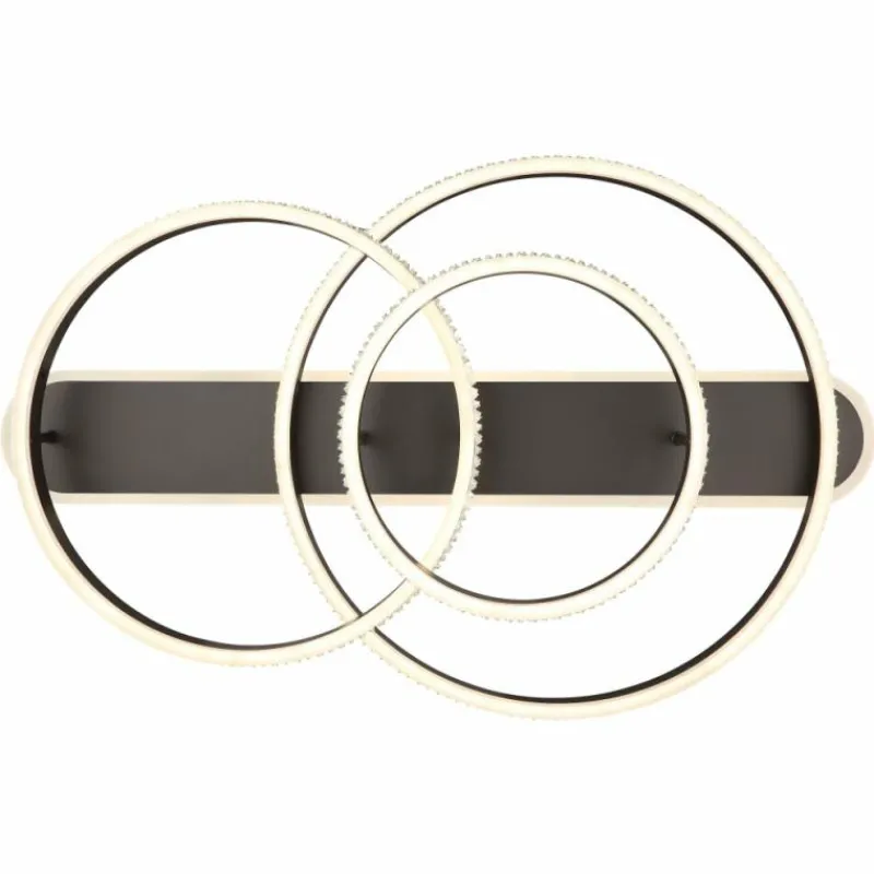 Luminaires Globo Lighting Plafonnier Globo GROUNI LED Titane, 1 lumière, Télécommandes* Éclairage Led