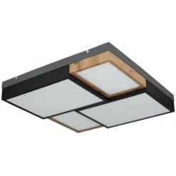 Lampes En Bois-Luminaires Globo Lighting Plafonnier Globo GUNDI LED Blanc, 1 lumière