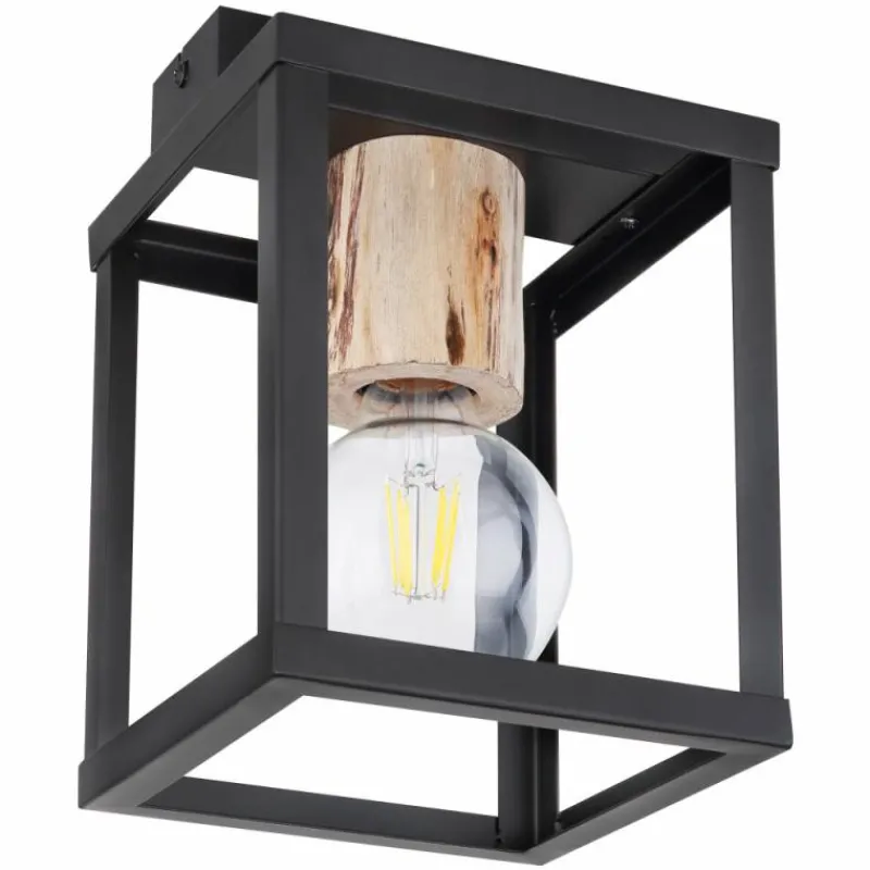 Luminaires Globo Lighting Plafonnier Globo HAGAR Noir, 1 lumière* Plafonniers