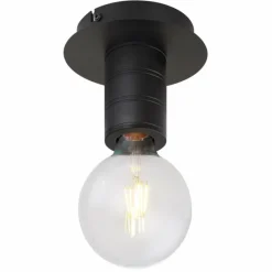 Luminaires Globo Lighting Plafonnier Globo HERMINE Noir, 1 lumière* Plafonniers