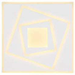 Luminaires Globo Lighting Plafonnier Globo HORNI LED Blanc, 1 lumière* Éclairage Led