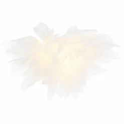 Lampes En Tissu-Luminaires Globo Lighting Plafonnier Globo ILGA Blanc, 1 lumière