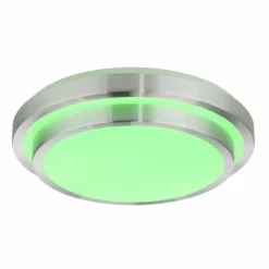 Luminaires Globo Lighting Plafonnier Globo INA Blanc, 2 lumières, Télécommandes, Changeur de couleurs