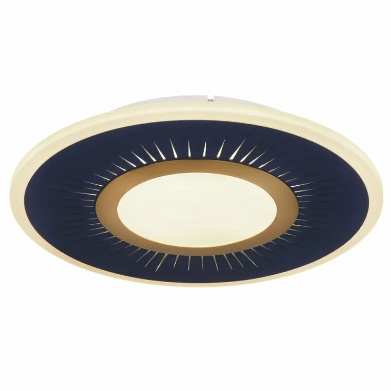 Luminaires Globo Lighting Plafonnier Globo INGOMAR LED Bleu, Blanc, 1 lumière, Télécommandes* Éclairage Led