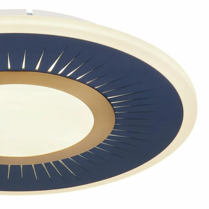 Luminaires Globo Lighting Plafonnier Globo INGOMAR LED Bleu, Blanc, 1 lumière, Télécommandes* Éclairage Led