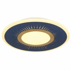 Luminaires Globo Lighting Plafonnier Globo INGOMAR LED Bleu, Blanc, 1 lumière, Télécommandes* Éclairage Led