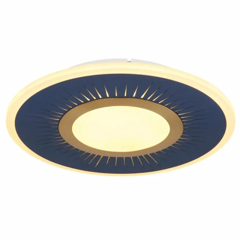 Luminaires Globo Lighting Plafonnier Globo INGOMAR LED Bleu, Blanc, 1 lumière, Télécommandes* Éclairage Led