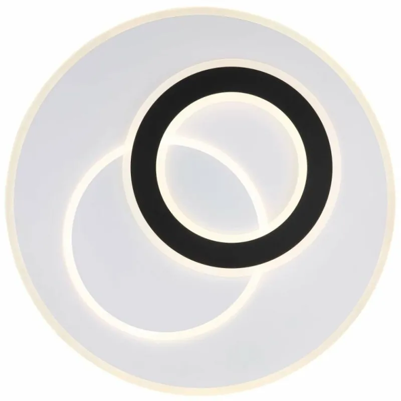 Luminaires Globo Lighting Plafonnier Globo JACQUES LED Noir, Blanc, 1 lumière, Télécommandes