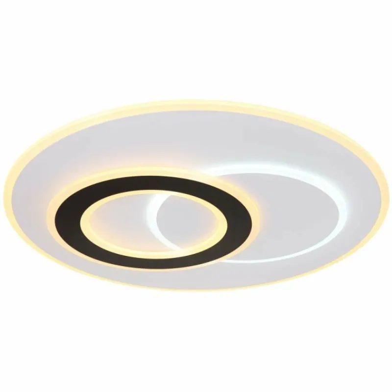 Luminaires Globo Lighting Plafonnier Globo JACQUES LED Noir, Blanc, 1 lumière, Télécommandes