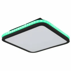 Luminaires Globo Lighting Plafonnier Globo JAXXI LED Noir, 2 lumières, Télécommandes, Changeur de couleurs