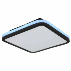 Luminaires Globo Lighting Plafonnier Globo JAXXI LED Noir, 2 lumières, Télécommandes, Changeur de couleurs