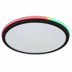 Luminaires Globo Lighting Plafonnier Globo JAXXI LED Noir, 2 lumières, Télécommandes, Changeur de couleurs