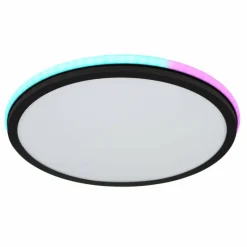 Luminaires Globo Lighting Plafonnier Globo JAXXI LED Noir, 2 lumières, Télécommandes, Changeur de couleurs